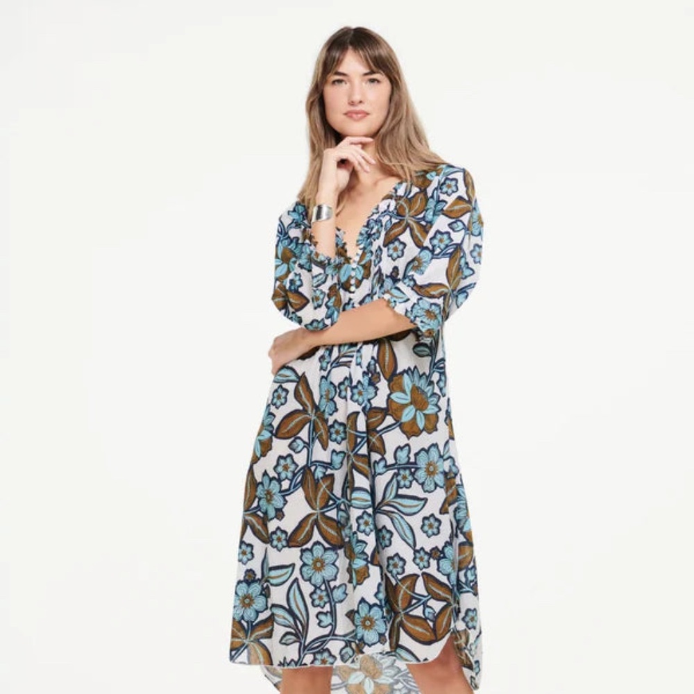 One Season Middy Poppy Dress NWT